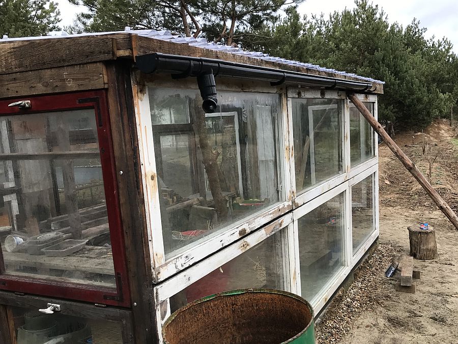 greenhouse guttering and drainage