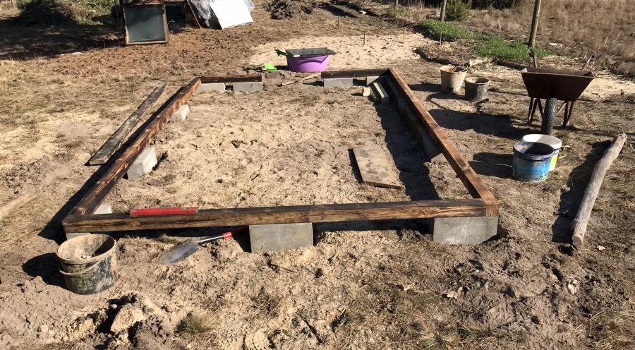 greenhouse foundation and ring beam